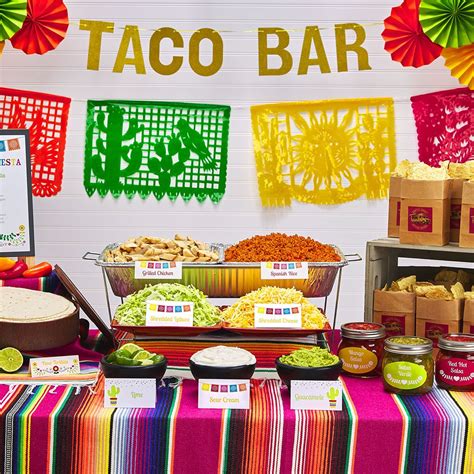 Throwing the Perfect Fiesta | Mexican birthday parties, Taco bar party ...