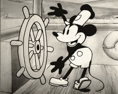 Steamboat Willie Whistling Gif