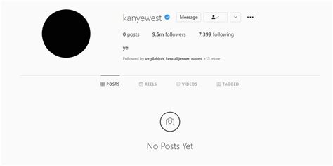 Kanye West clears all posts from Instagram handle