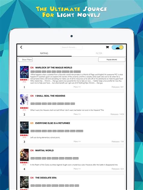 Novel Updates, The Best Reader for Light Novels | App Price Drops