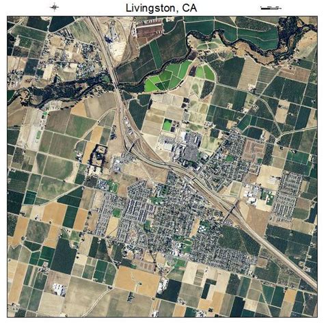 Aerial Photography Map of Livingston, CA California