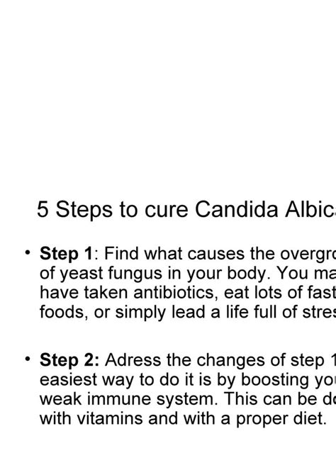 Candida Albicans Treatment