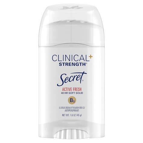 Secret Clinical Strength Soft Solid Antiperspirant Deodorant, Active ...