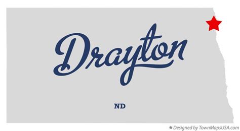 Map of Drayton, ND, North Dakota