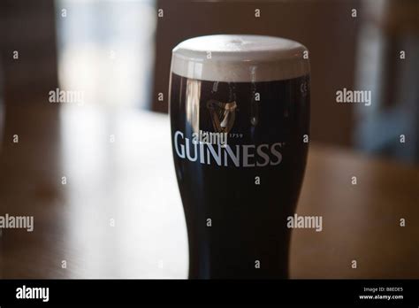 Guinness beer at a bar in Dublin Ireland Stock Photo - Alamy