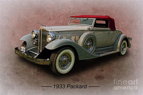 1933 Packard Vintage Convertible Photograph by Nick Gray