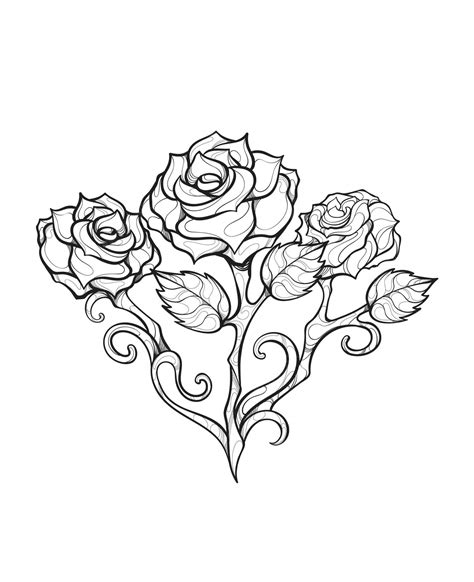 Rose Flower Mandala coloring page - Download, Print or Color Online for Free