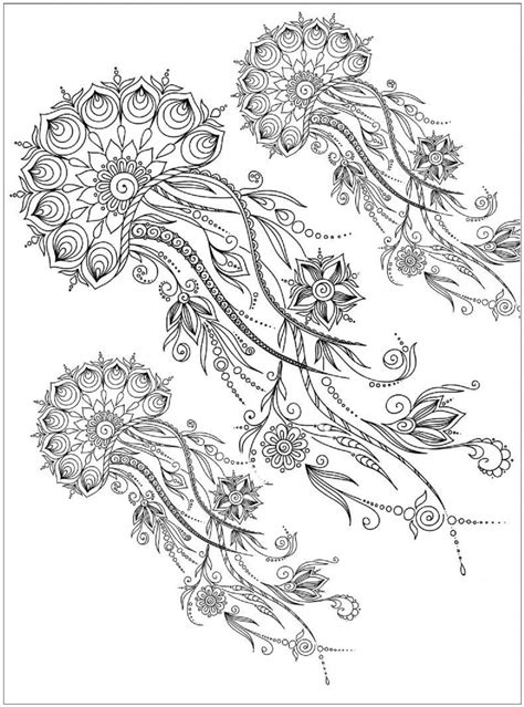 The Jellyfish Mandala coloring page - Download, Print or Color Online for Free