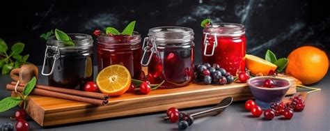 Premium AI Image | homemade fruit jam