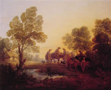 Evening Landscape Peasants and Mounted Figures, c.1768 - c.1771 ...