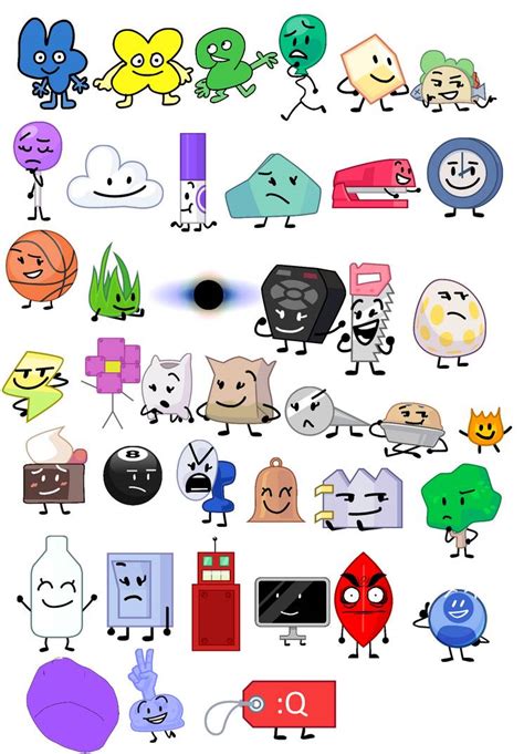 Bfdi characters part 2 by shakimberryjr on DeviantArt