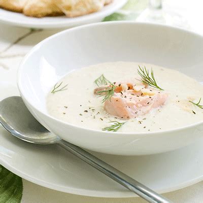 Creamy Salsify Soup with Salmon - SippitySup