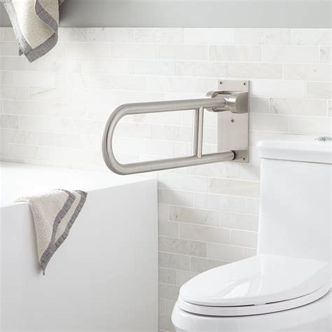 Swing Up Support Rail - ADA Compliant - Stainless Steel - Bathroom ...