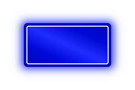 Neon Blue Rectangle Banner, Neon Rectangle 10975216 PNG