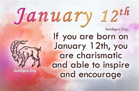 January 12 Famous Birthdays - SunSigns.Org