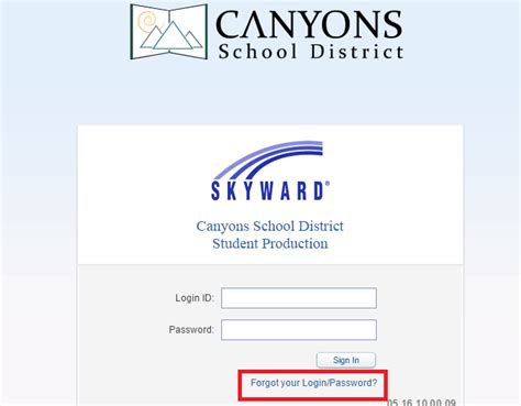 Students, Parents, and Employees of Canyons School District can log into their account via the ...