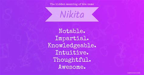 The hidden meaning of the name Nikita | Namious