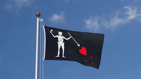 Pirate Edward Teach Flag - 3x5 ft - MaxFlags - Royal-Flags