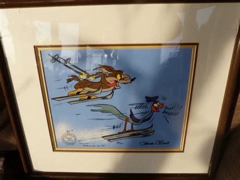 WARNER BROS WILE E Coyote Acme Road Runner Spray Le Cel Signed Chuck Jones £700.00 - PicClick UK