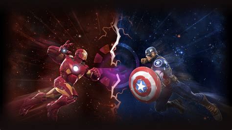 Captain America Vs Iron Man Wallpapers - Top Free Captain America Vs ...