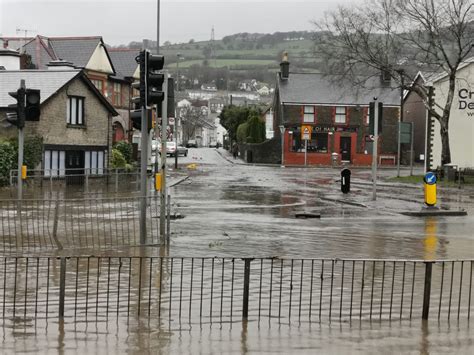 Storm Dennis triggers flooding in Caerphilly County Borough