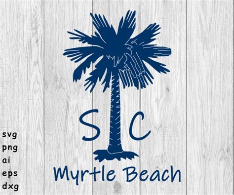 Myrtle Beach SC Logo 1 Svg Png Ai Eps and Dxf Files for | Etsy