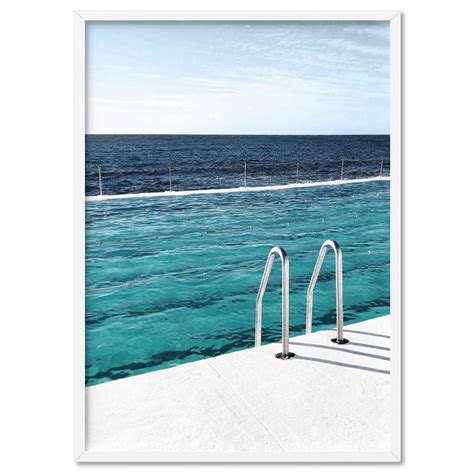 Bondi Icebergs Pool V - Art Print by Print and Proper | Style Sourcebook