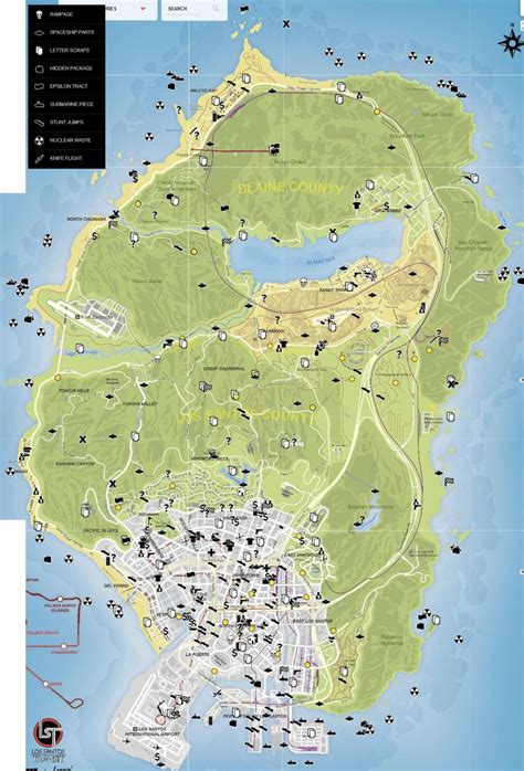Gta 5 hidden weapons locations map