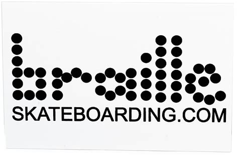 Braille Skateboarding Braille Classic Skateboard Sticker HD wallpaper ...