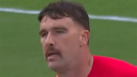 Travis Kelce shows off new Uncle Rico-style haircut