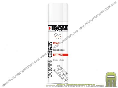 Grease bomb for motorcycle chain, mécaboite, moped, mob, 2 wheels ... IPONE WHITE / RED / RED ...