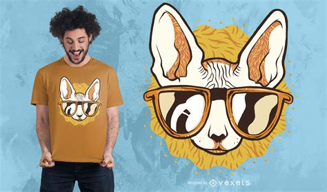 Cool Cat T-shirt Design Vector Download