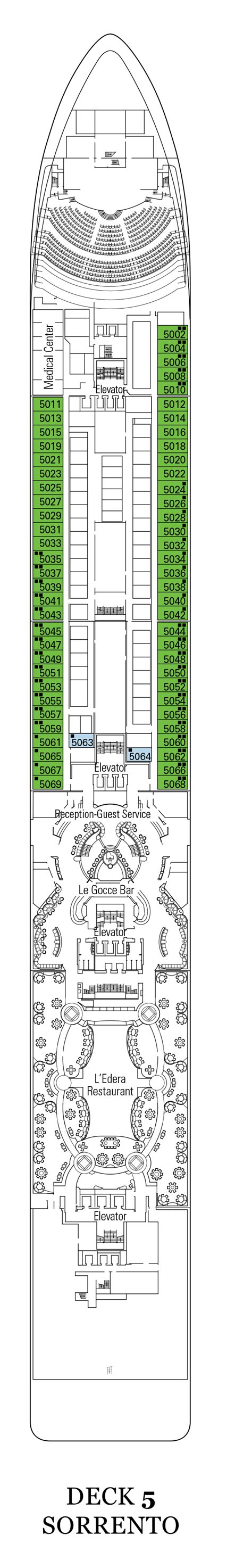 MSC Magnifica Deck Plans | CruiseInd