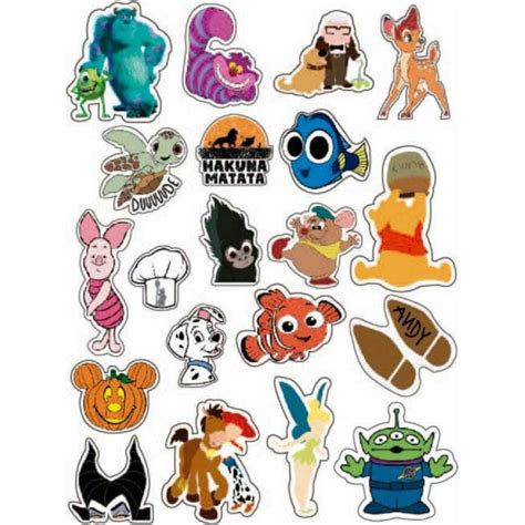 STICKERS WATERPROOF X20 - DISNEY - KIME DECO MAYORISTA