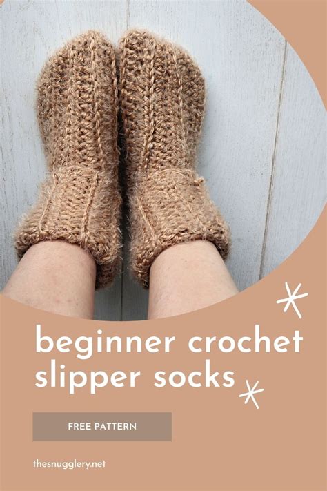 Crochet Slipper Socks – Easy Chunky Ribbed Tube Socks – The Snugglery