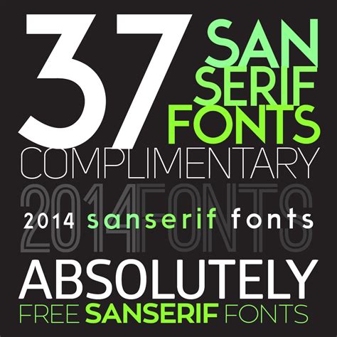 37 San Serif fonts for 2014 | iwork3 | alex chong