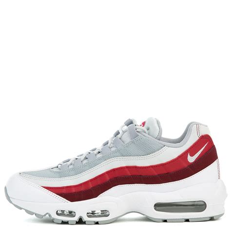 NIKE AIR MAX 95 ESSENTIAL WHITE/WOLF GREY-PURE PLATINUM-TEAM RED