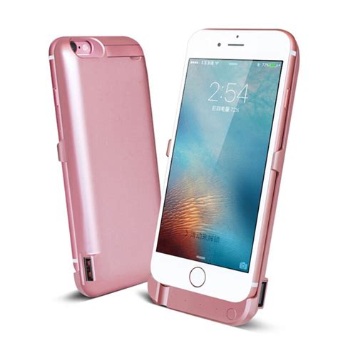For Apple iPhone 6 s power bank Case 7000mAh External Portable Battery Backup Charging Power ...