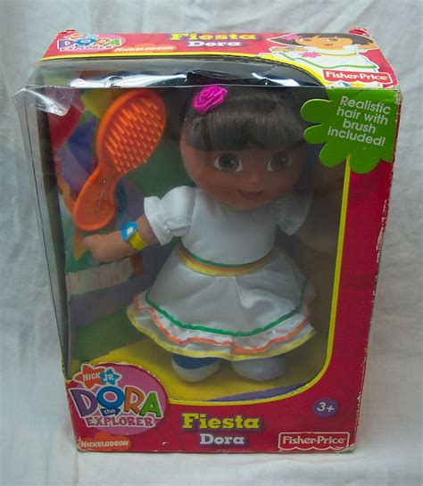 Fisher-Price Nick Jr. FIESTA DORA THE EXPLORER 8" PLUSH DOLL TOY NEW IN BOX - Dolls