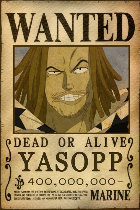 Yasopp Bounty by AnimeGalaxyHD on DeviantArt