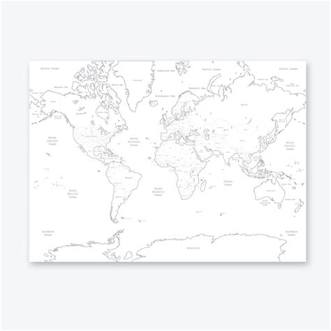 6 Free Printable World River Map Outline World Map Wi - vrogue.co