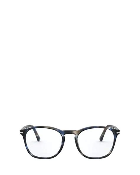 Persol Eyeglasses in Striped Blue & Grey (Gray) for Men | Lyst