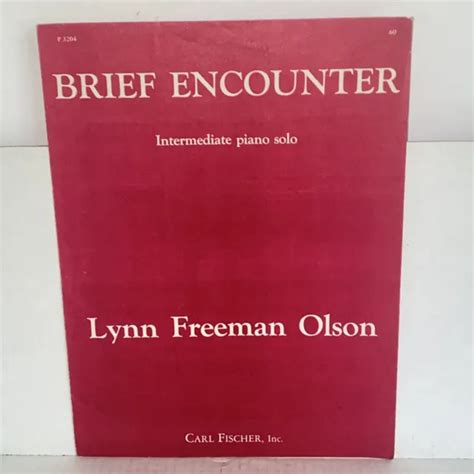 VINTAGE 1973 BRIEF Encounter Intermediate Piano Solo Sheet Music by Lynn Olson $28.99 - PicClick
