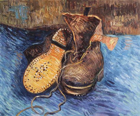 VG28-A Pair of Shoes-Vincent van Gogh Repro Oil Painting on Canvas 20x24" | Vincent van gogh ...