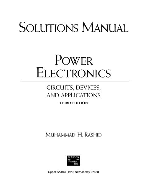 solutions manual power electronics circuits devices and applications 4th edition pdf fbsep7