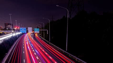 Highway at Night Wallpapers on WallpaperDog