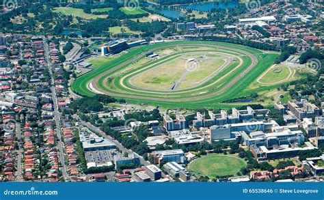 Aerial View of Horse Racing Track Stock Photo - Image of south ...