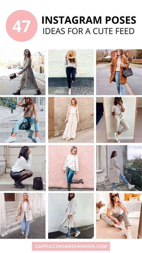 47 Instagram Poses Ideas for Cute Photos - Cappuccino and Fashion