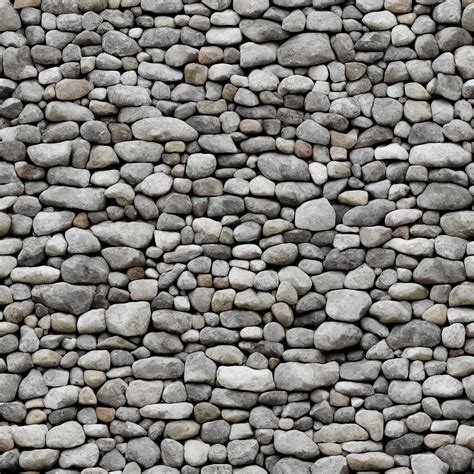 Premium Photo | Stone wall texture Seamless background with different sized stones Digital ...