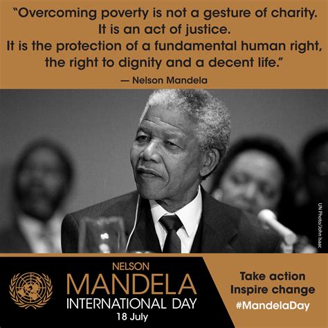 Nelson Mandela International Day, 18 July, For Freedom, Justice and Democracy